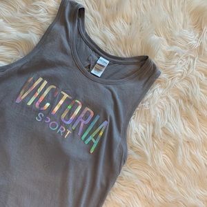 Victoria Sport gray workout tank top